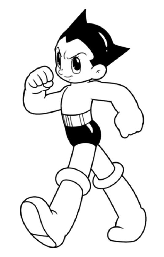 coloriage astro boy le petit robot